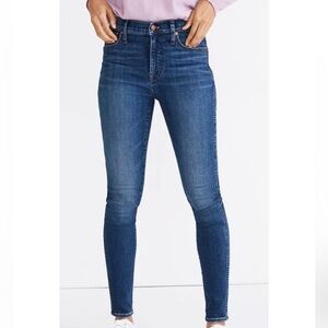 Madewell 10” high rise skinny jeans, size 27